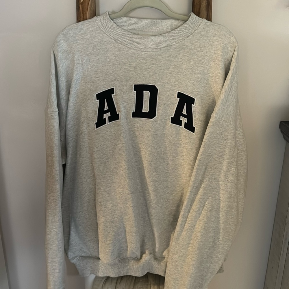 ADA Oversized Sweatshirt - Light Grey